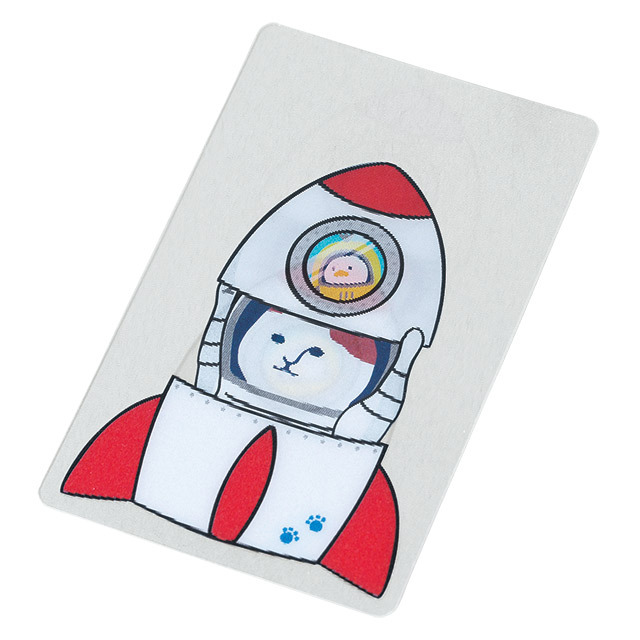 NYASAグッズ】動かすと絵柄が変わる！クリアカード ロケットかくれんぼ