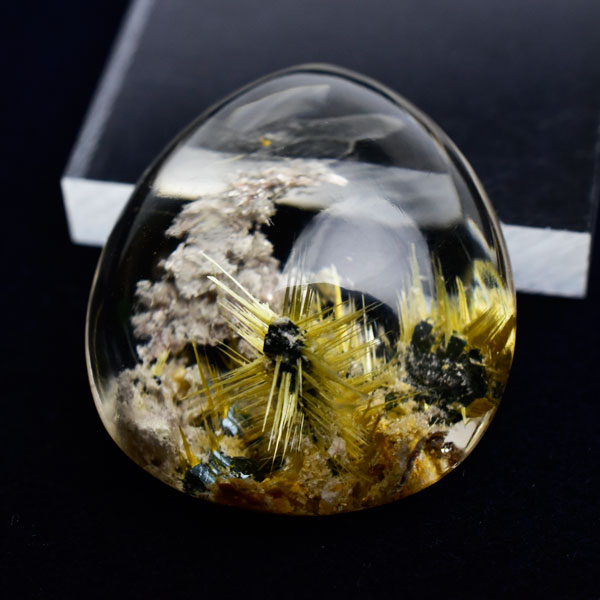 ガーデンルチル 太陽ルチルクォーツ ルース タンブル【最高級】【約8.1