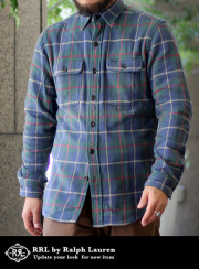 RRL ダブルアールエル ストライプワークシャツ