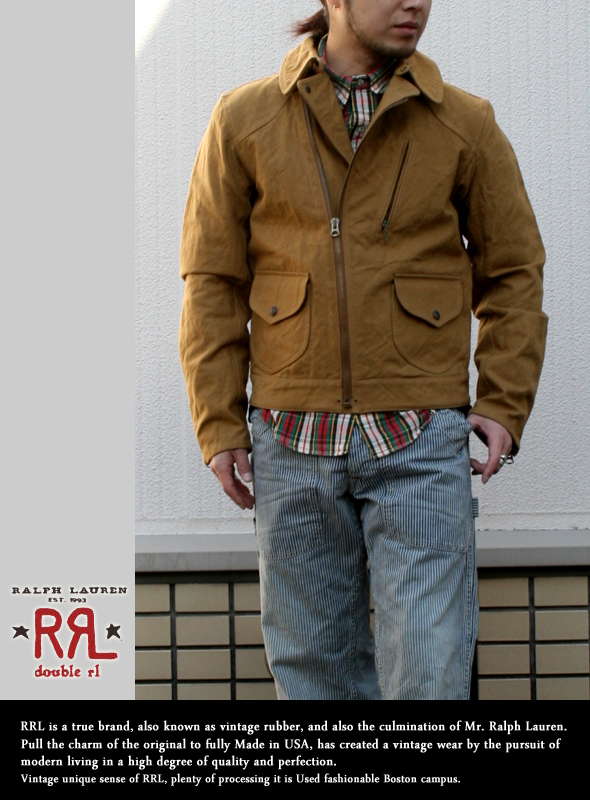 RRL ダブルアールエル コットンダブルライダース