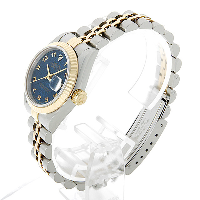 69173 ブルー彫りコンピューター/アラビア ROLEX（ロレックス