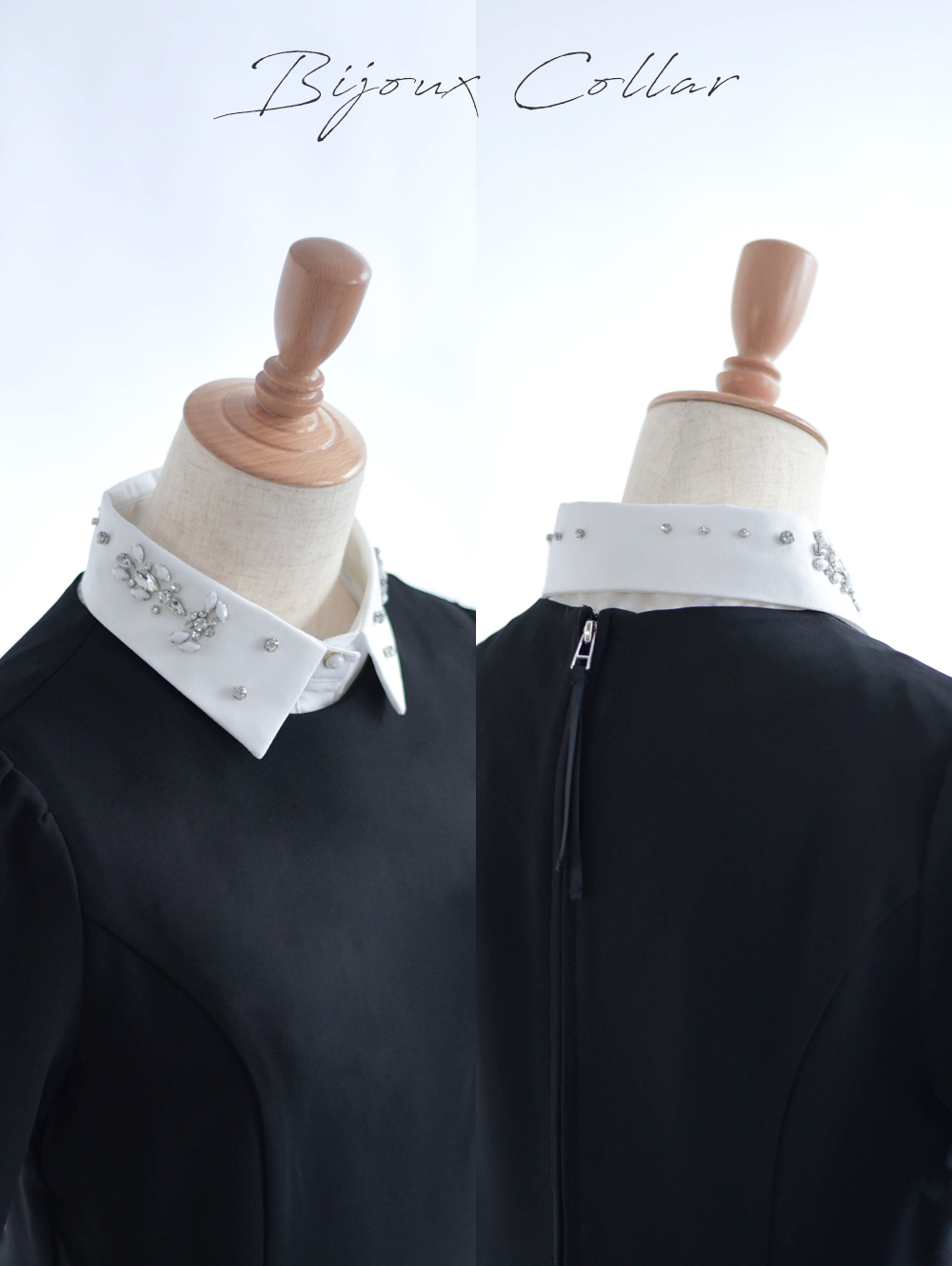 選べるつけ襟｜エレガンス インナー カラー】お色展開：ホワイト