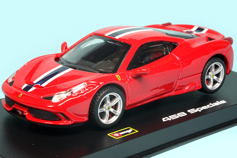 ブラーゴ 1/43 フェラーリ 458 スペチアーレ レッド 36901R ミニカー