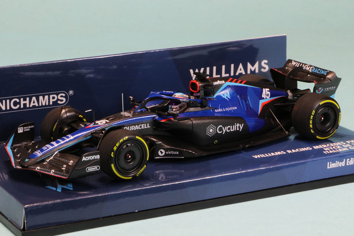 ミニチャンプス 1/43 ウィリアムズ FW44 ニック デ フリース イタリア