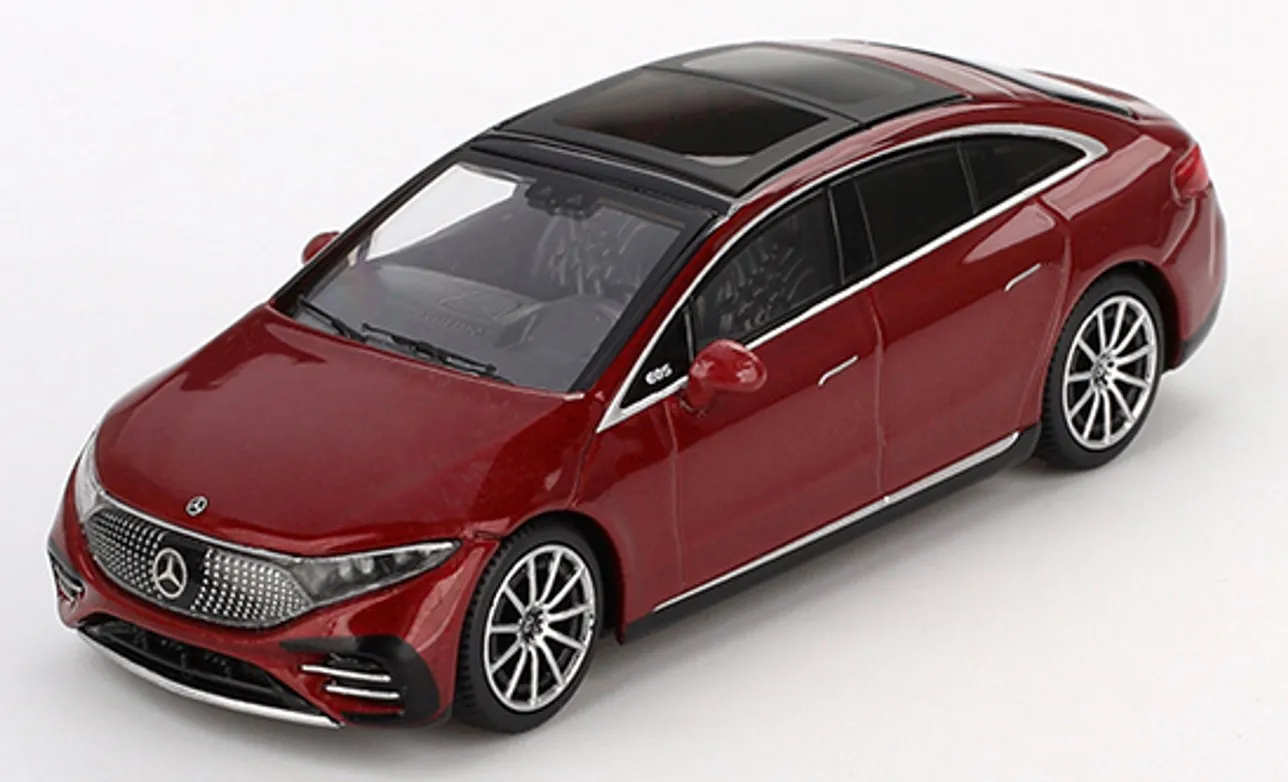 予約 MINI-GT 1/64 メルセデス ベンツ EQS 580 4MATIC レッド