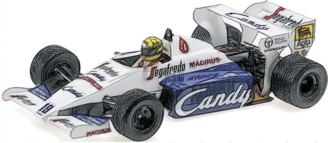 予約] ミニチャンプス 1/18 ロータス ホンダ 99T A.セナ モナコGP 1987