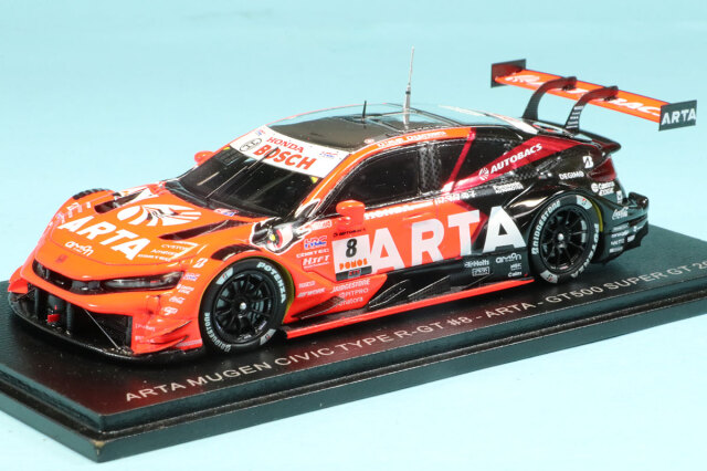 スパーク 1/43 ARTA シビック TYPE R-GT（#8） スーパーGT 2025 GT500