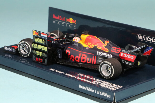 ミニチャンプス 1/43 レッドブル ホンダ RB16B アブダビGP 2021 Winner