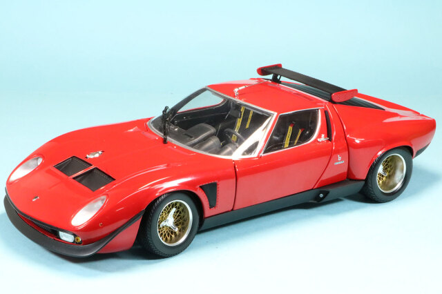 京商 1/43 ランボルギーニ ミウラ SVR レッド/ブラック KS03203R