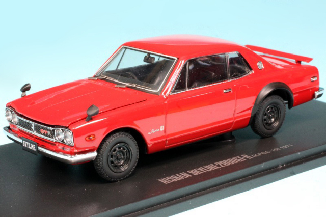 京商 1/43 ニッサン スカイライン 2000 GT-R KPGC10 2ドア 1971 レッド