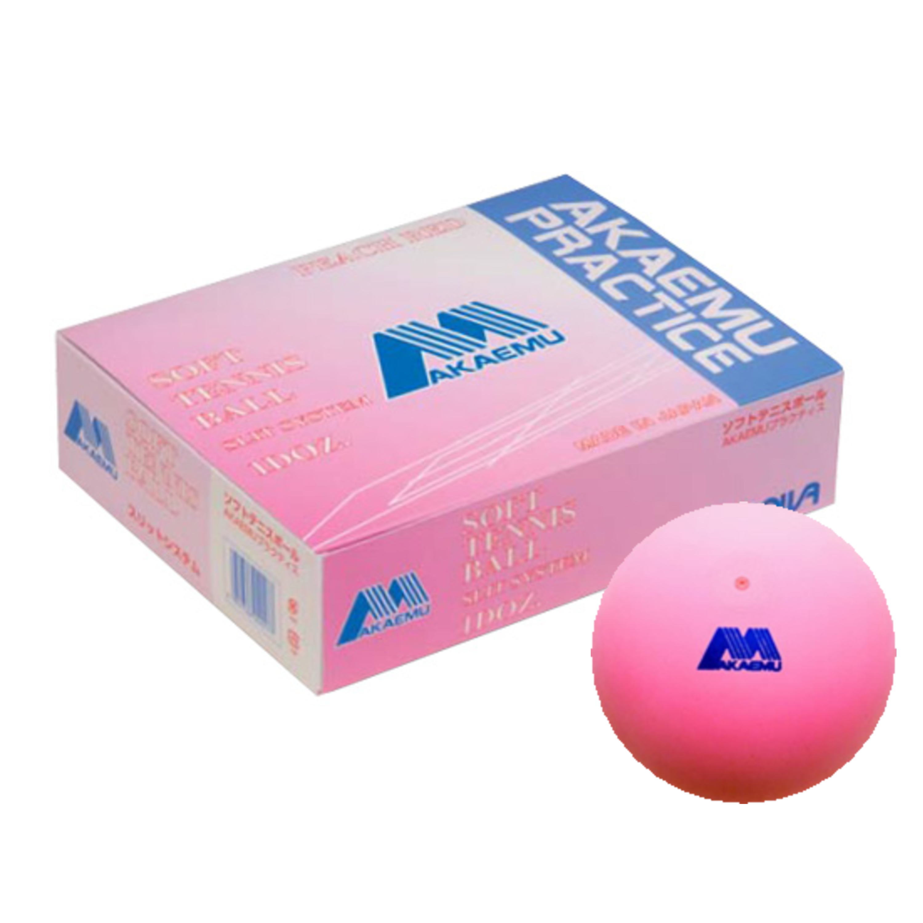 アカエム ソフトテニスボール練習球 アカエムプラクティス 1ダース（箱