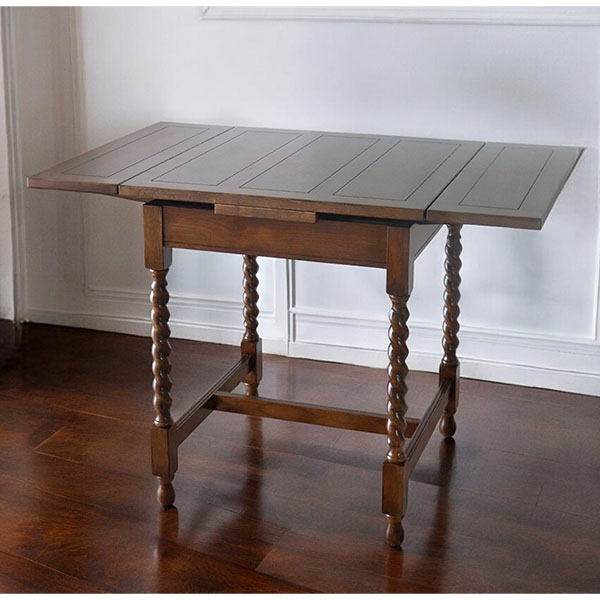 アンティークリプロダクト 伸長式ダイニングテーブル(60-100cm) 【送料