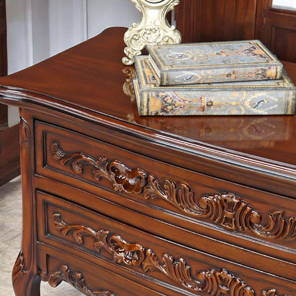 マリナカッシーリ アンティーク調 2段チェスト｜Y-KAGU(輸入家具屋さん