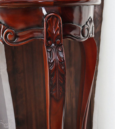 アンティーク調・猫脚ハーフムーンコンソール 幅40cm ｜Y-KAGU(輸入