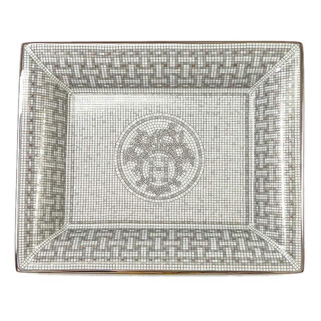 HERMES エルメス ヴィドポッシュトレー モザイク 24 プラチナ お皿