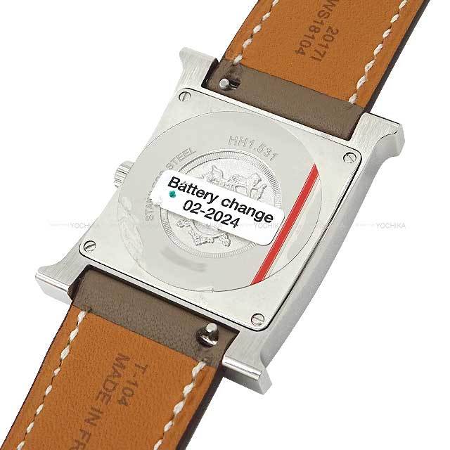 HERMES エルメス 腕時計 H ウォッチ MM HH1.531 30mm エトープ
