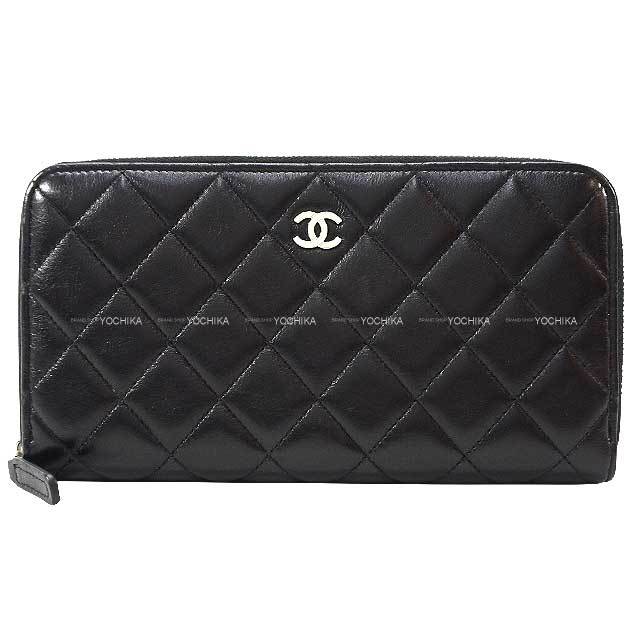 CHANEL シャネル 長財布 マトラッセ ココマーク 背面ポケット付