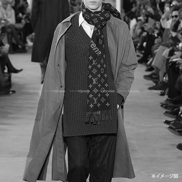 LOUIS VUITTON ルイ・ヴィトン マフラー Supreme シュプリーム