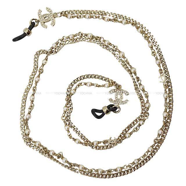 B22P CHANEL シャネル グラスコード メガネ サングラスチェーン ココ