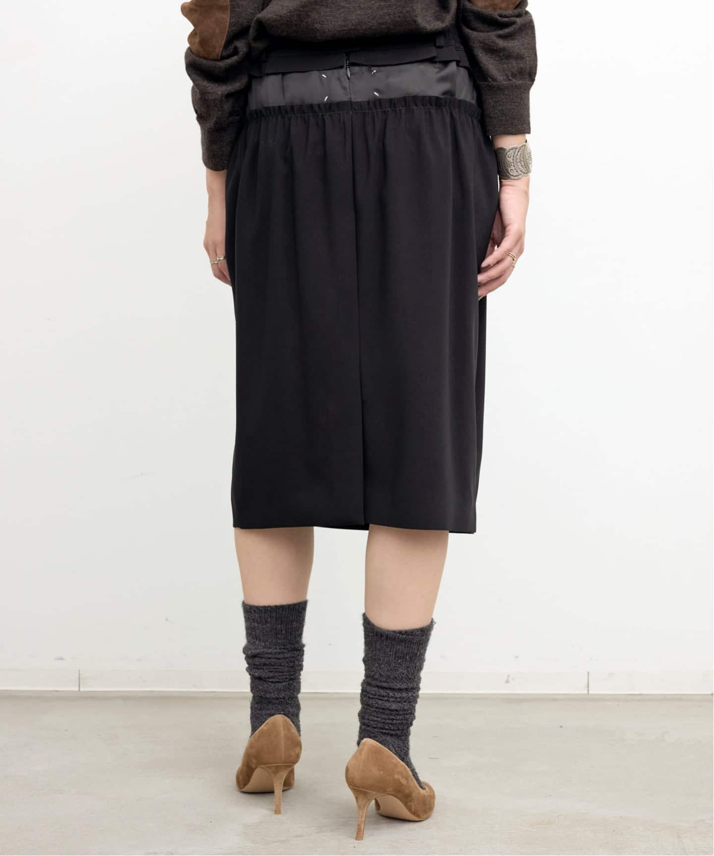 MAISON MARGIELA/メゾン マルジェラ】 MIDI SKIRT（ひざ丈スカート