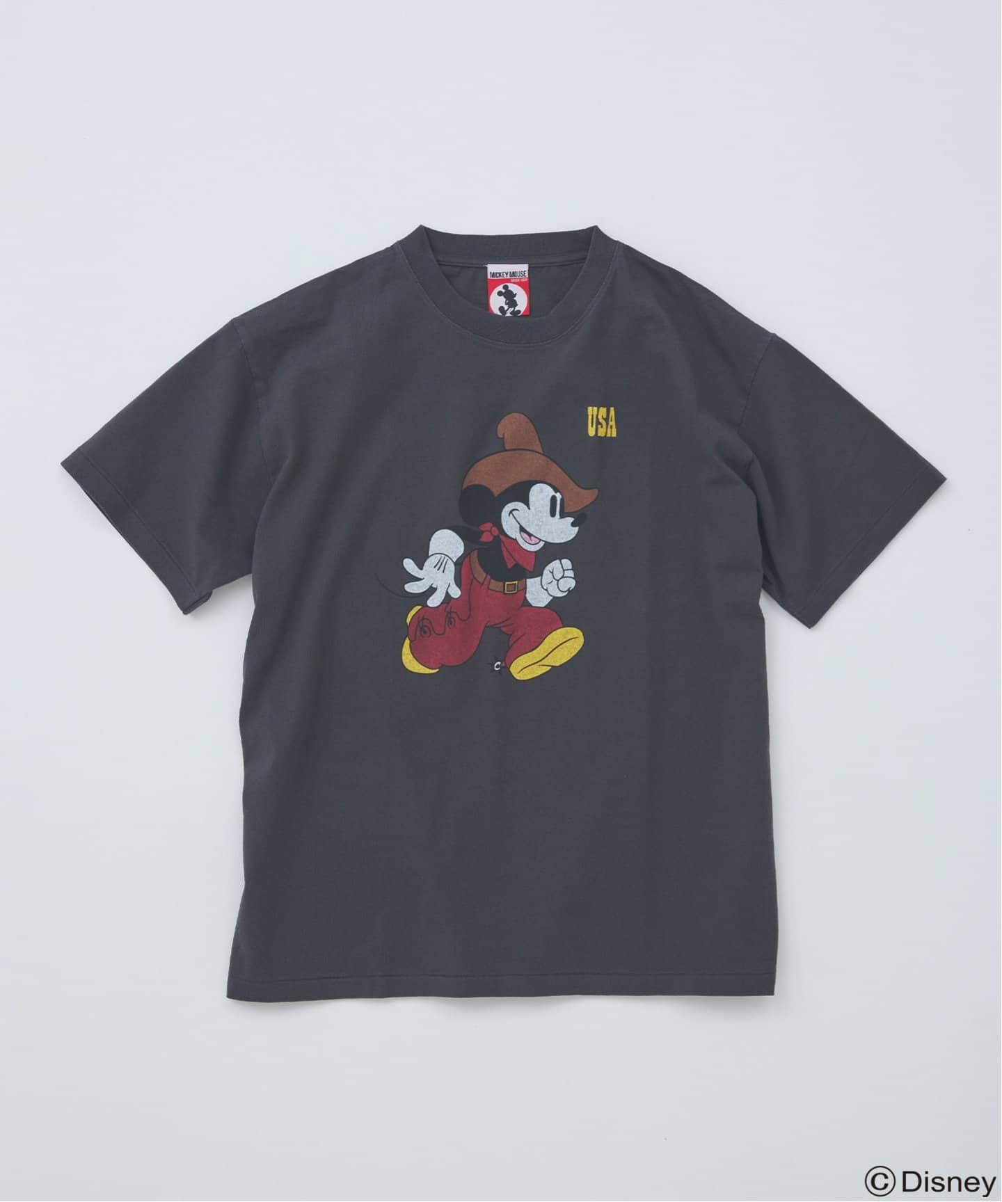MICKEY MOUSE / ミッキー マウス 別注ウェスタンプリント Tシャツ（T
