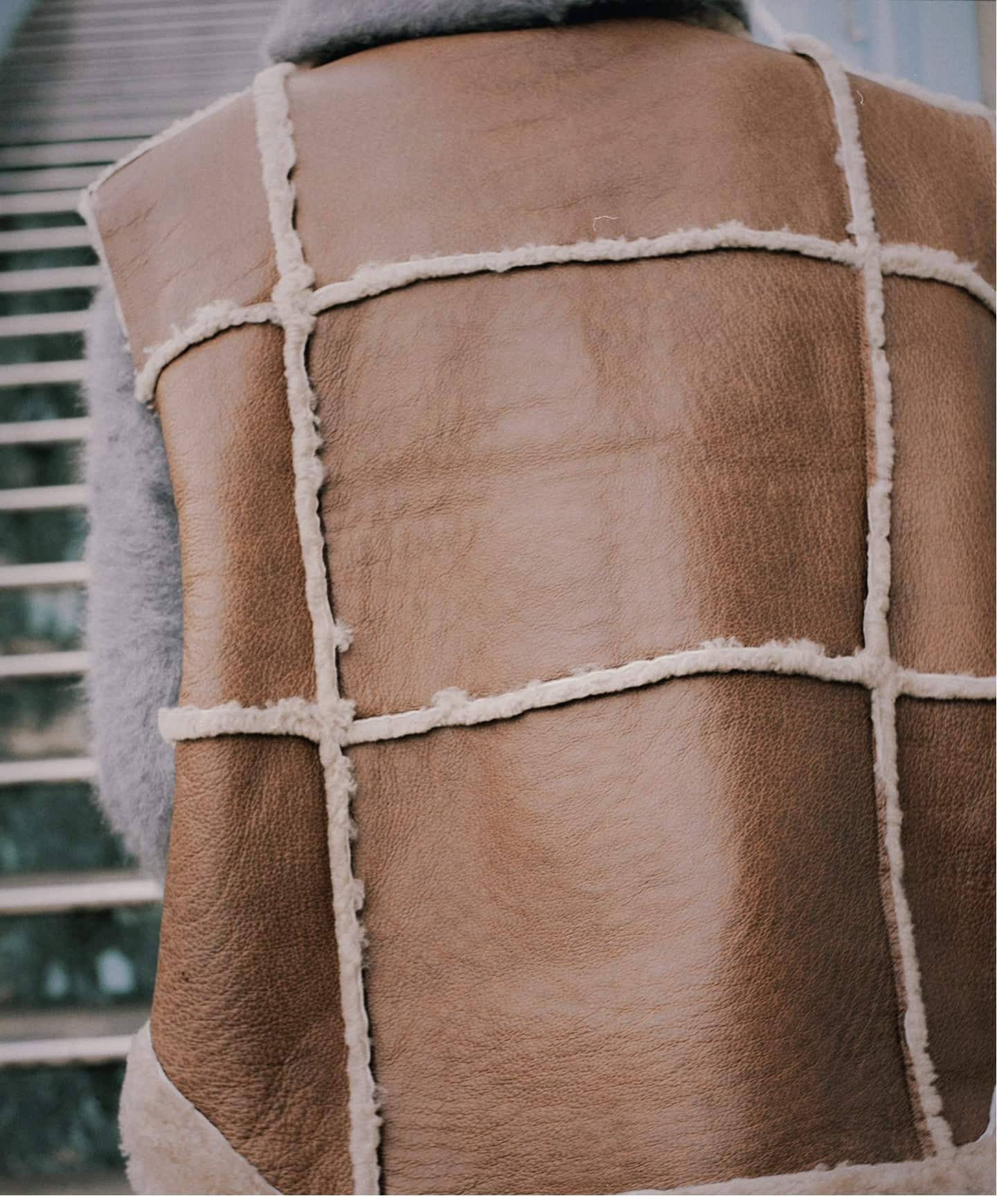 EREVAN/エレヴァン】 VESTE FUJI：ムートンベスト（ベスト）｜L