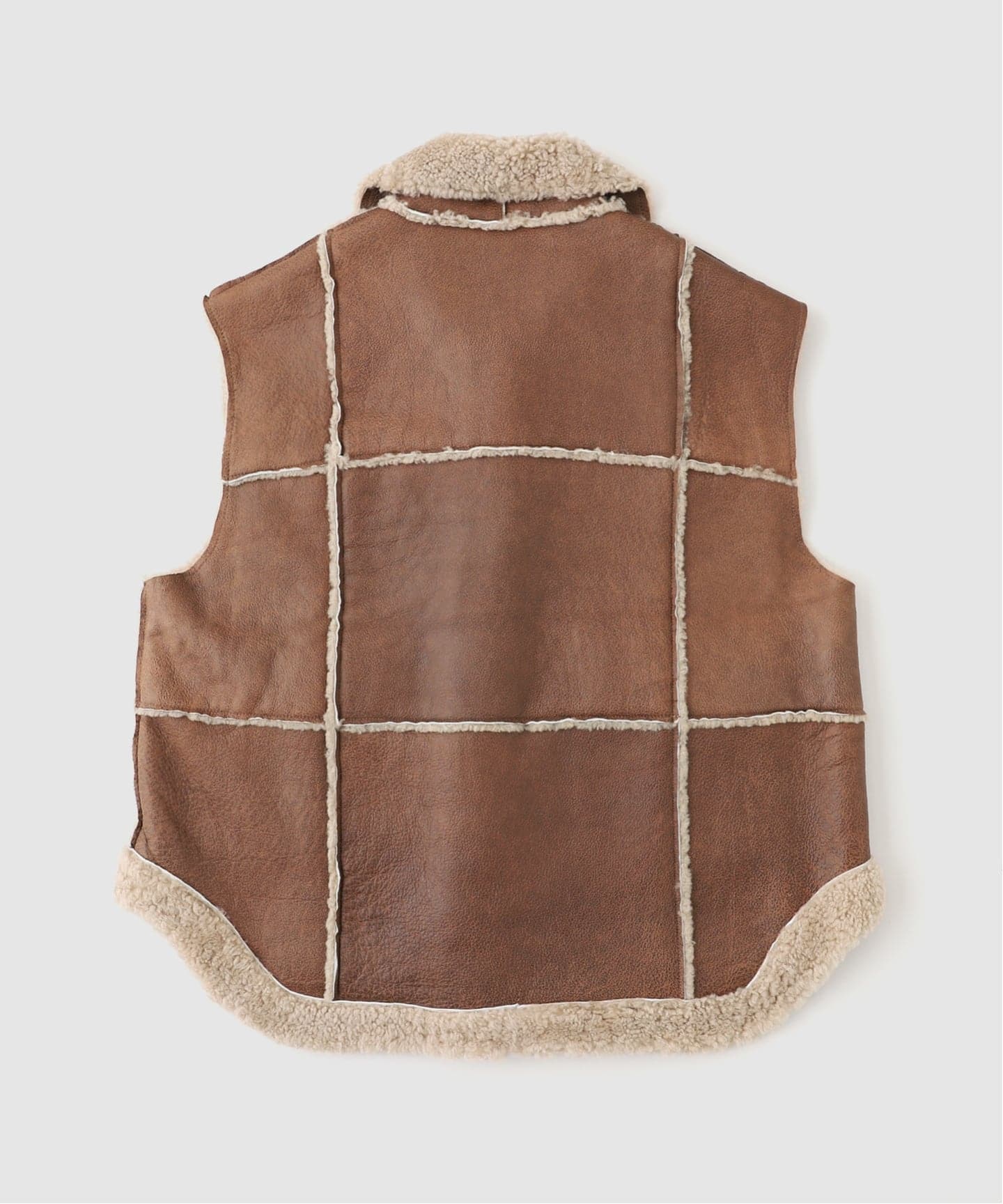 EREVAN/エレヴァン】 VESTE FUJI：ムートンベスト（ベスト）｜L