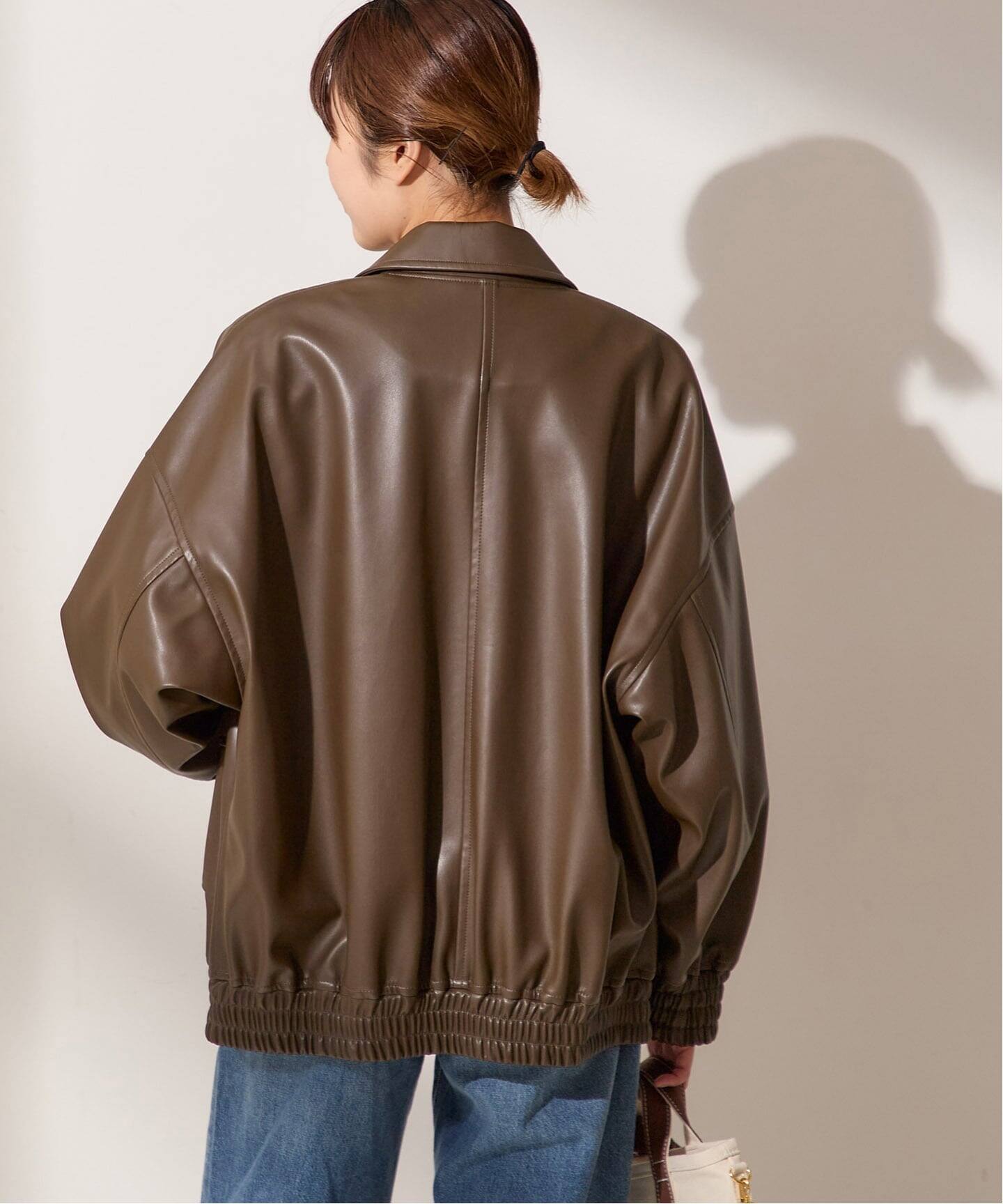 シンセティックレザーブルゾン（その他ブルゾン／アウター）｜JOURNAL