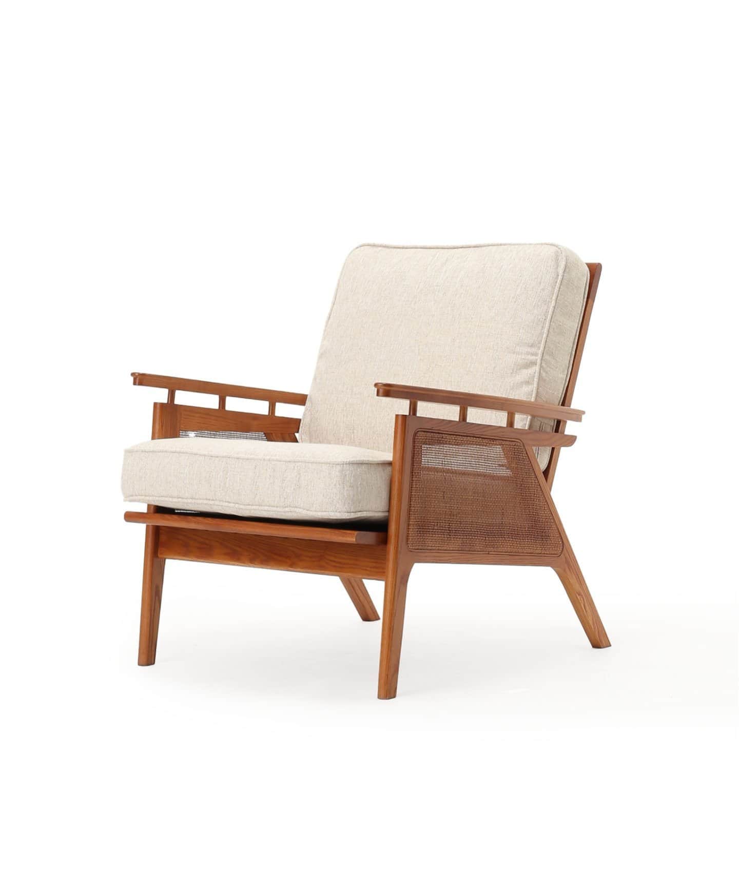 大型商品》WICKER LOUNGE CHAIR (IV) ウィッカーラウンジチェア