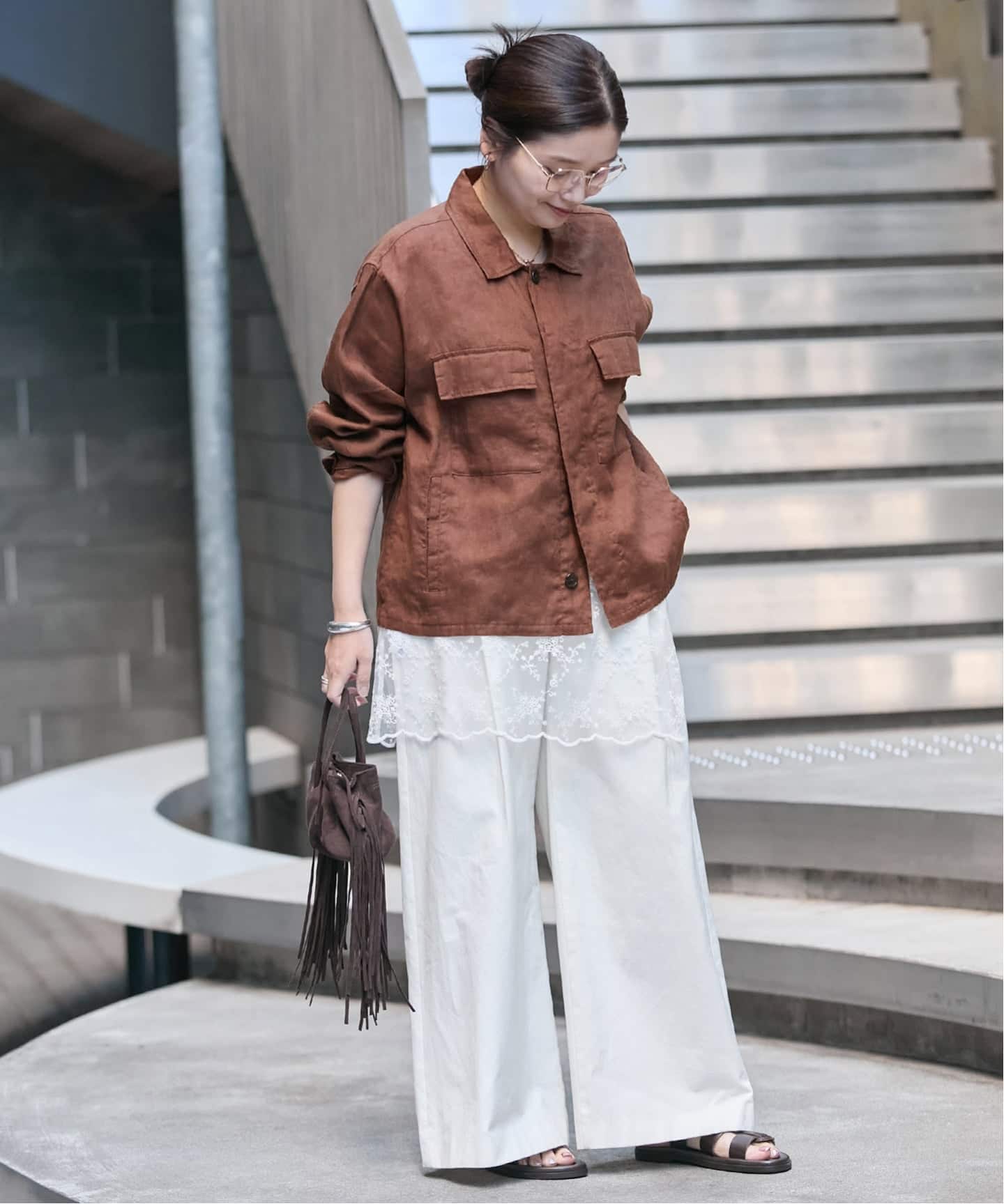 追加予約》リネンミリタリージャケット（ミリタリー）｜JOURNAL