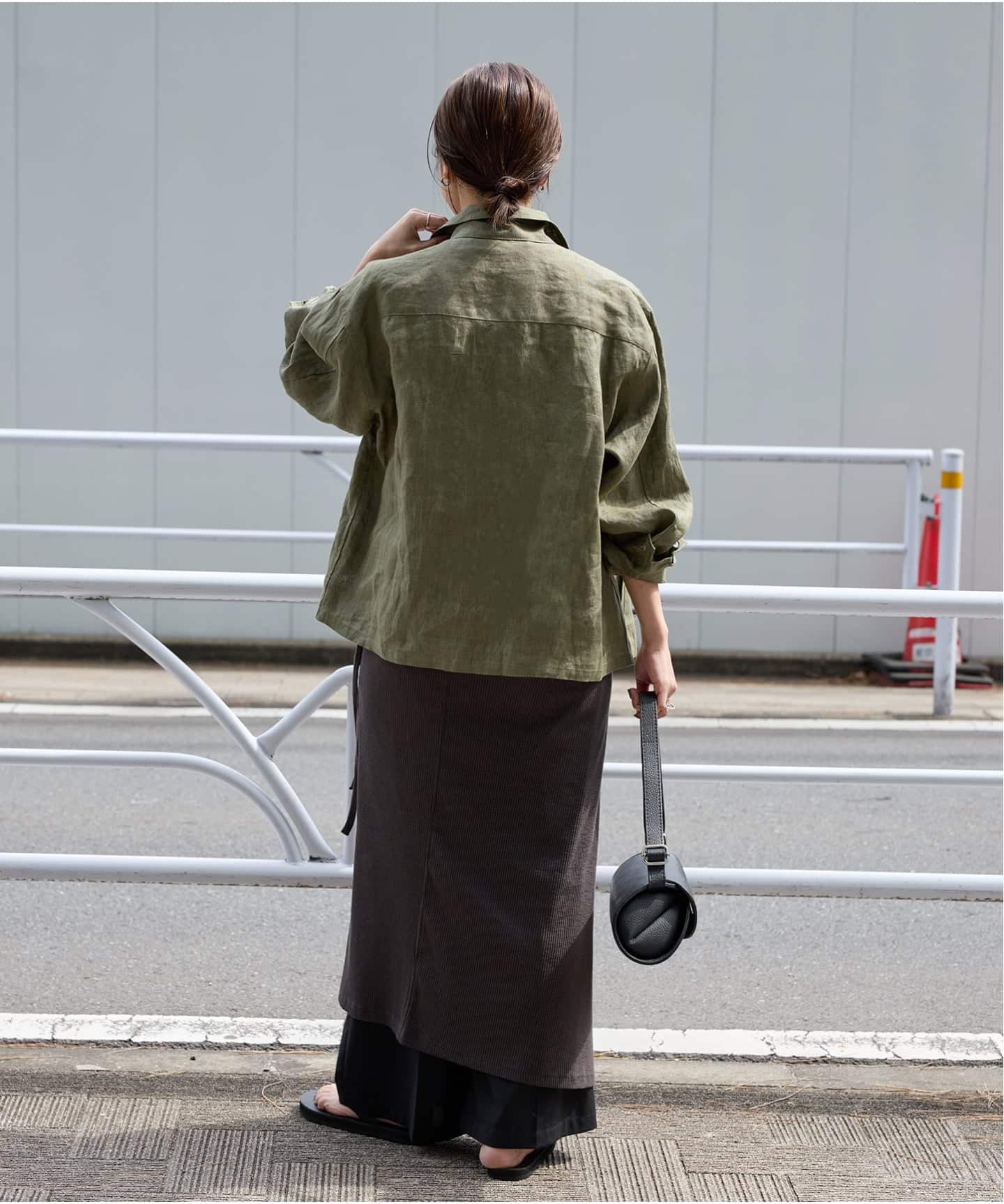 追加予約》リネンミリタリージャケット（ミリタリー）｜JOURNAL