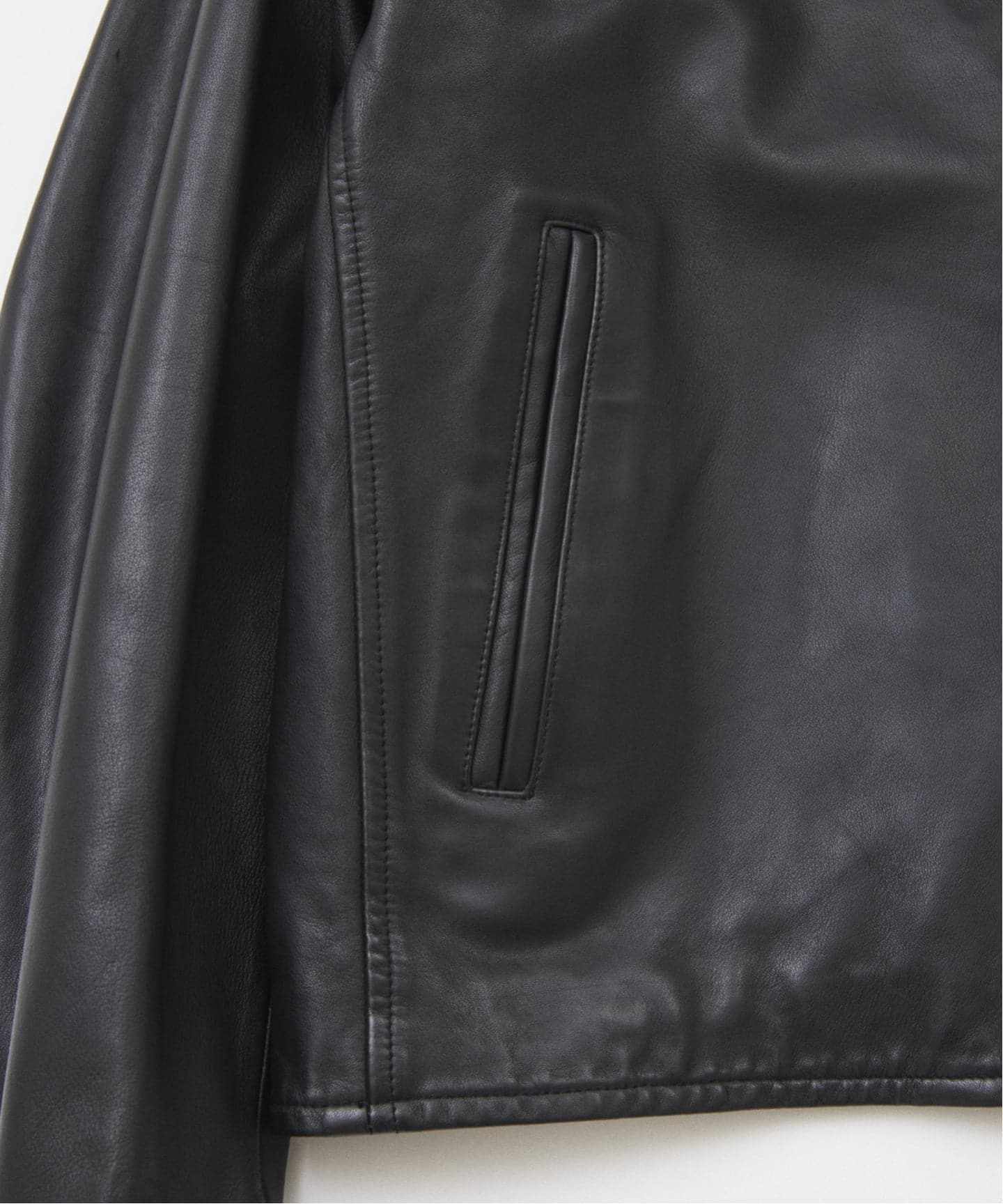 ウォッシュ シープ レザー シングル ライダース（レザージャケット