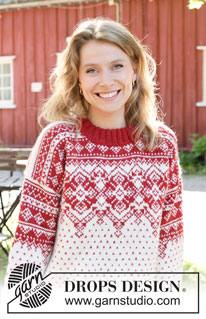 Nordic Flower / DROPS 255-17 - Free knitting patterns by DROPS Design