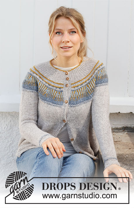 Mikado Jacket / DROPS 216-8 - Free knitting patterns by DROPS Design