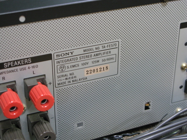 TA-FE570 SONY - 中古オーディオ 高価買取・販売 ハイファイ堂