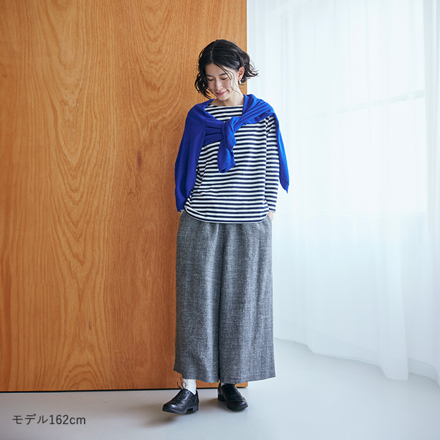 麻とウールツイード ワイドパンツ｜衣料品｜中川政七商店 公式サイト