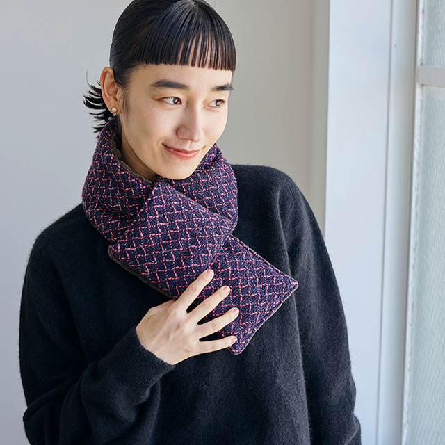 布ぬの中綿マフラー ラッセル編み｜服飾品｜中川政七商店 公式サイト