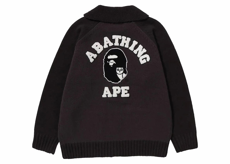 BAPE x OVO Cowichan Sweater Grey Men's - FW23 - US