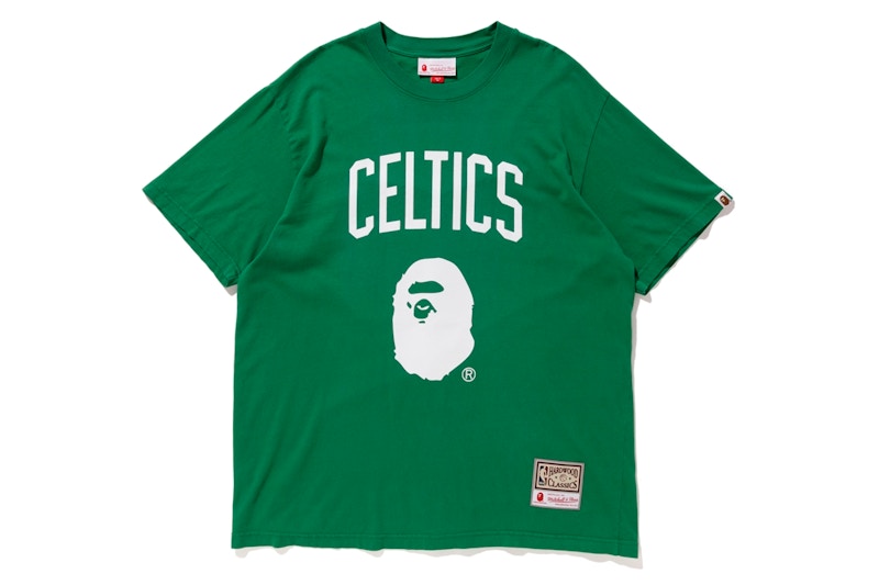 BAPE x Mitchell & Ness Celtics Tee Green Men's - FW18 - US