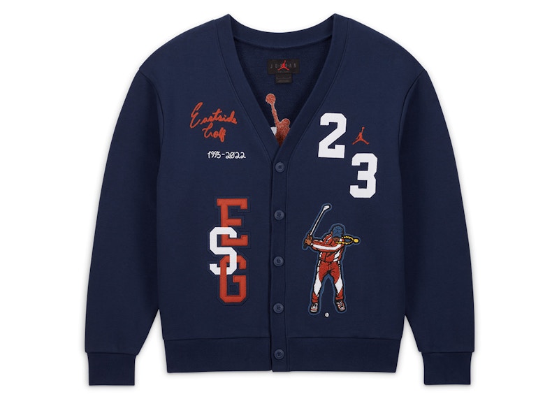 Jordan x Eastside Golf Cardigan Navy Men's - FW22 - US