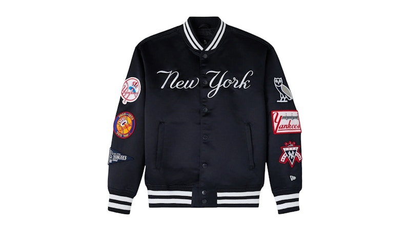 OVO x New Era MLB New York Yankees Varsity Jacket Navy Men's