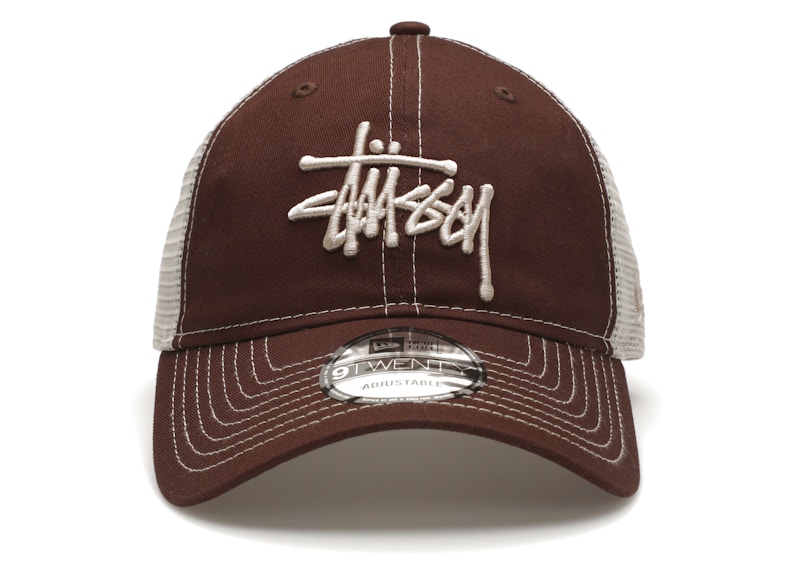 Stussy New Era 9Twenty Basic Trucker Brown メンズ - SS24 - JP