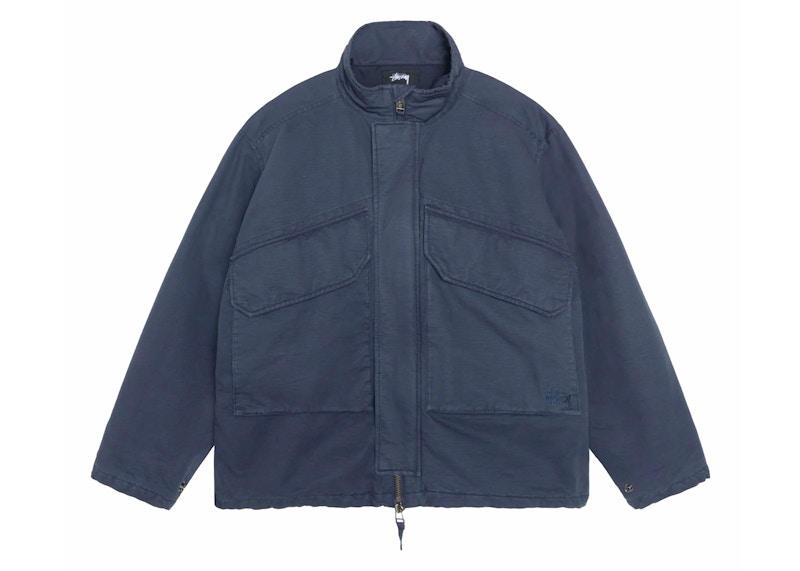 Stussy Insulated Field Jacket Navy Men's - SS24 - US