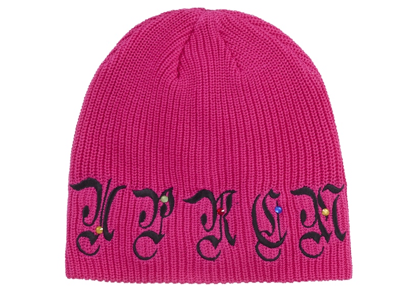 Supreme-AOI-Gems-Beanie-Pink-