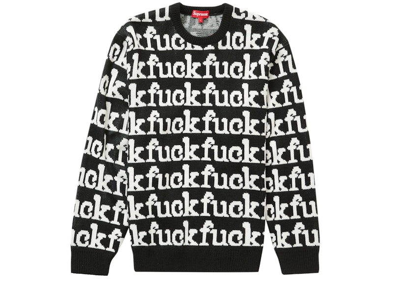 Supreme Fuck Sweater (SS22) Black Men's - SS22 - US