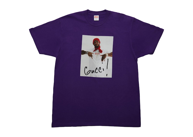 Supreme Gucci Mane Tee Purple Men's - FW16 - US