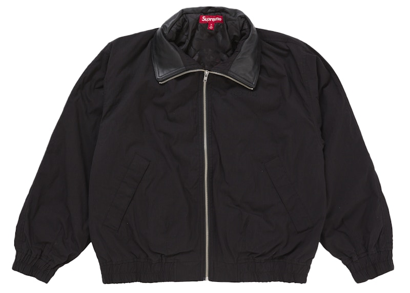 Supreme Leather Collar Utility Jacket (SS25) Black Men's - SS25 - US