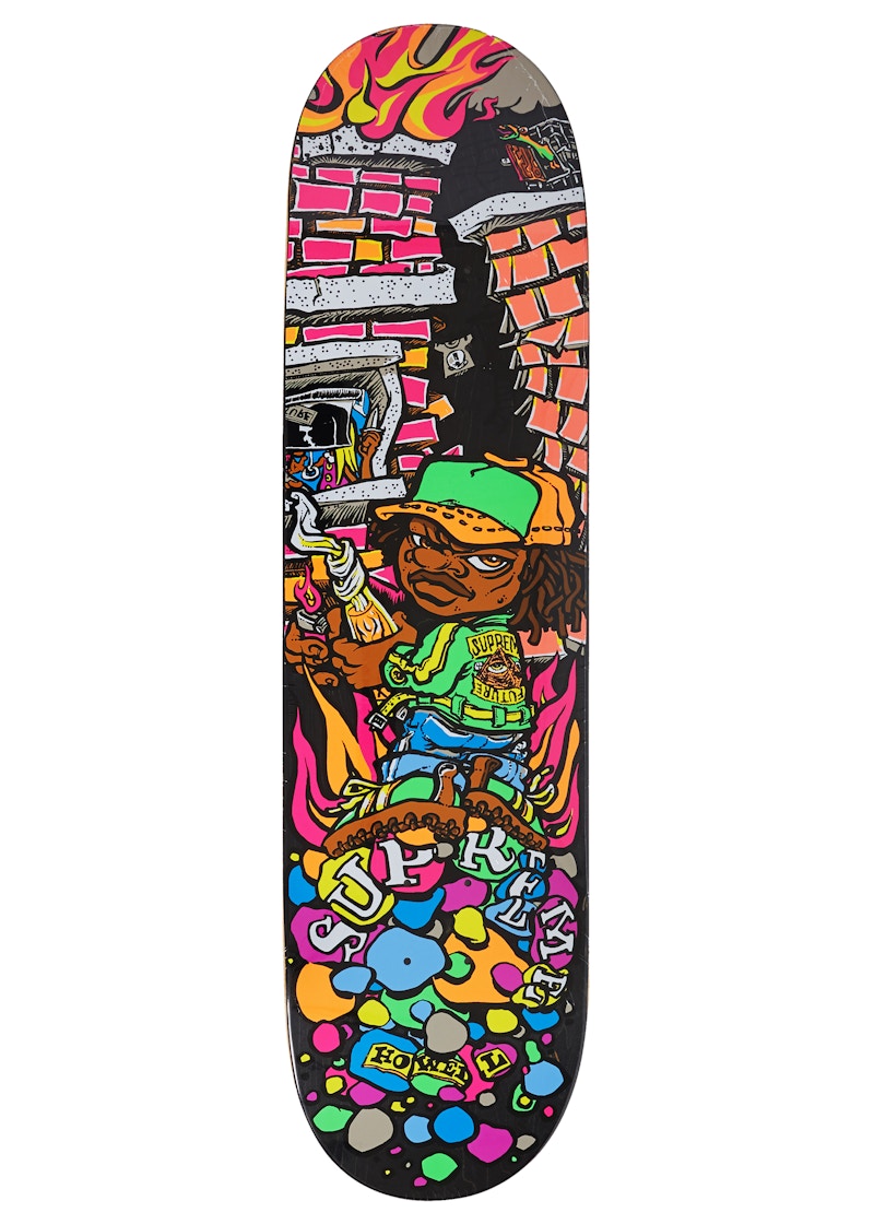 Supreme Molotov Kid Skateboard Deck Black - SS19 - US