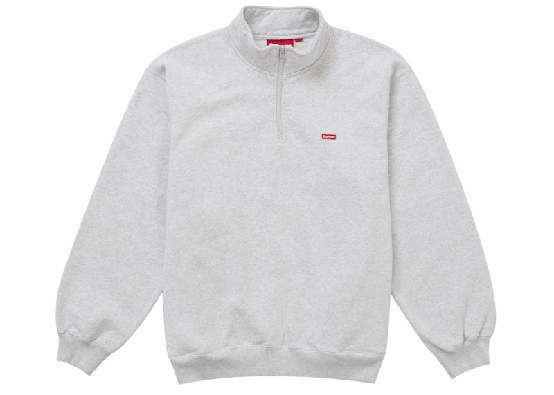 Supreme Small Box Half Zip Pullover Ash Grey メンズ - SS25 - JP