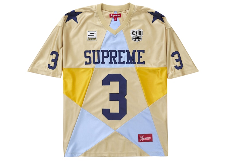 Supreme Star Football Jersey Gold Men's - FW24 - US